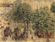 Camille Pissarro Place du theatre francais a paris oil painting artist